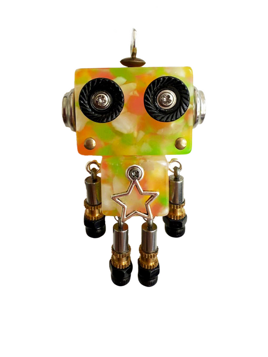 Tricolour Robot | Keychain & Necklace