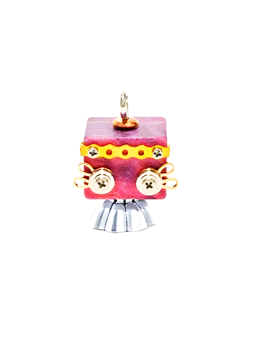 Skirt Bot with Rabbit Eyes | Keychain & Necklace