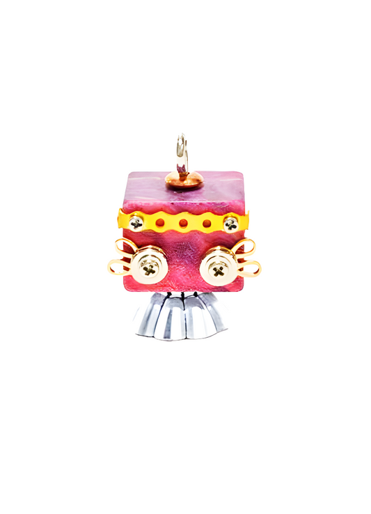 Skirt Bot with Rabbit Eyes | Keychain & Necklace